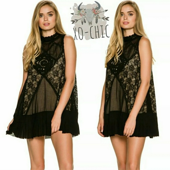 $118 NWT M Free People Mini Top Dress - Picture 2 of 5